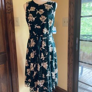 NWT stretch size 16 fit and flare material Danny and Nicole dress sleeveless